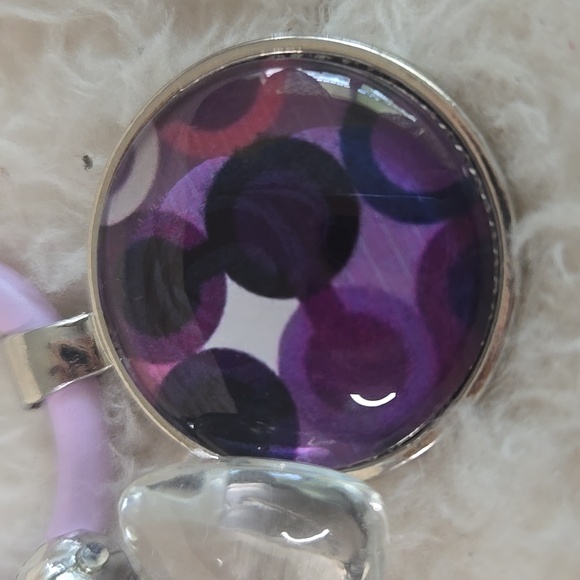 Coach Purple and Silver Key Holder - Picture 3 of 3